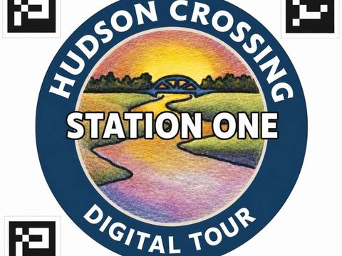The station sign to scan